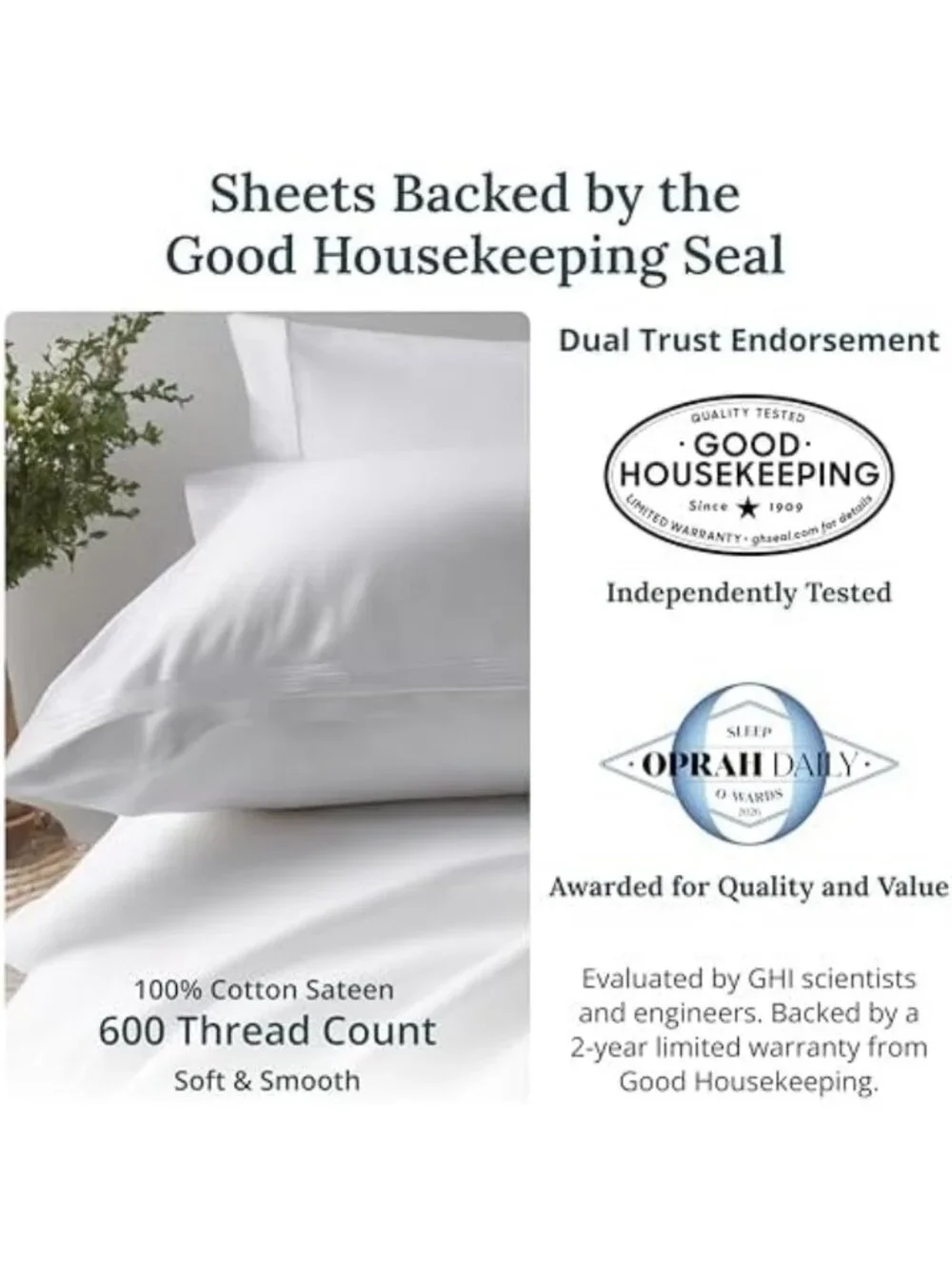 Luxurious 600 Thread Count Twin Sheet Set, 3 Pieces, Soft Teal Color, Hotel